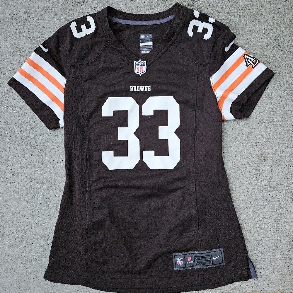 Nike On Field Cleveland Browns NFL Richardson #33 Jersey Shirt Womens Size Small